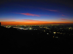 Melbourne Night View from Dandenong Bonzaview B&B