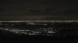 Melbourne Night View from Dandenong Bonzaview B&B