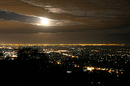 Melbourne Night View from Dandenong Bonzaview B&B