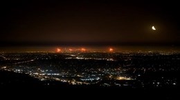 Melbourne Night View from Dandenong Bonzaview B&B